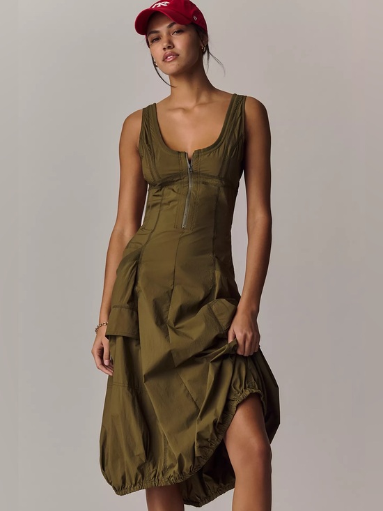 Anthropologie Dresses & Skirts - Daily Practice Fast Track Bubble Hem Midi Dress - NWT